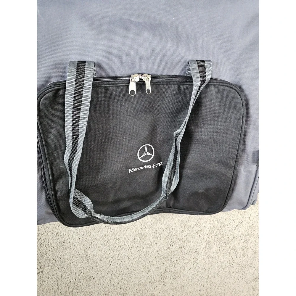 Mercedes Benz Travel Bag Tote Weekender Luggage Canvas Large 19x19 #3 Black Gray
